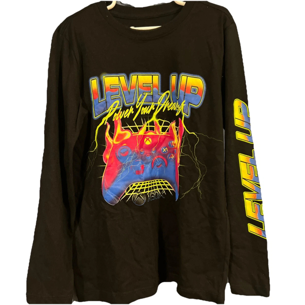 Boys Black Longsleeve Xbox Design By Xbox XL (14-16) Gaming